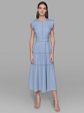 KARL LAGERFELD PARIS Chambray Midi